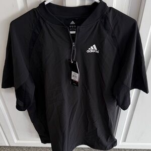 Adidas Men's Short Sleeve Black wind shirt